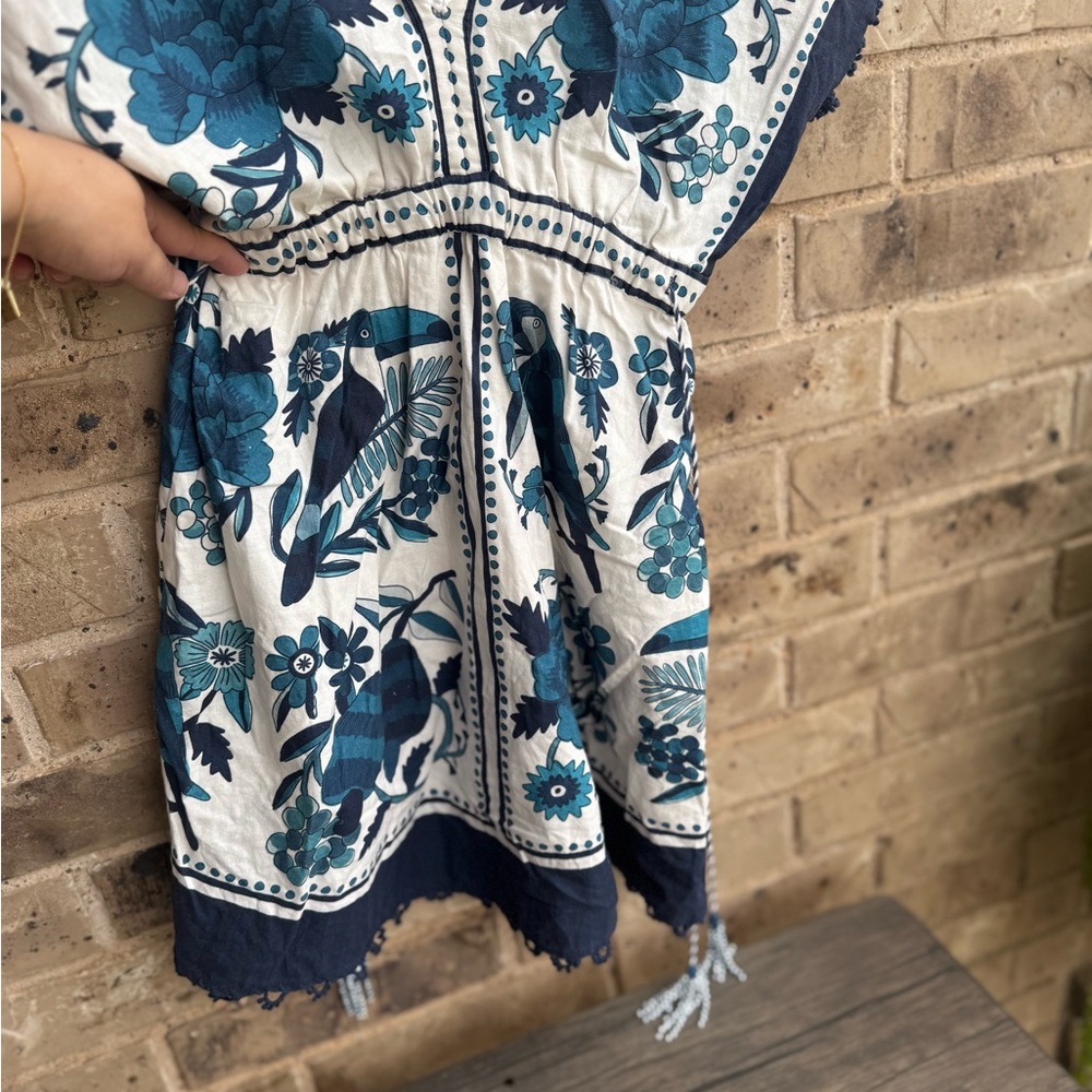 FARM Rio Blue and Navy Floral Mini Dress - Picture 7 of 13